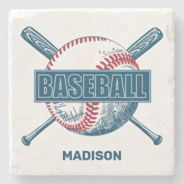 名前をカスタムする野球 ストーンコースター