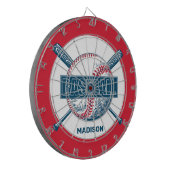 名前をカスタムする野球 ダーツボード (正面左)