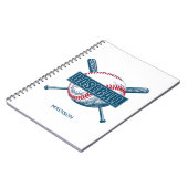 名前をカスタムする野球 ノートブック (左側)