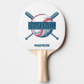 名前をカスタムする野球 卓球ラケット (裏面)