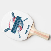 名前をカスタムする野球 卓球ラケット (横)