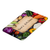 名前をカスタムする野菜キッチンマグネット マグネット (左側)