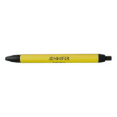 名前をカスタムする金ゴールド勾配 黒ボールペン (正面)