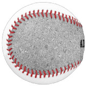 名前をカスタムする銀グリッタースパークルフォイル ソフトボール (正面左)