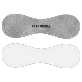 名前をカスタムする銀グリッタースパークルフォイル ソフトボール (パネル)