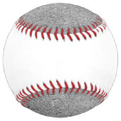 名前をカスタムする銀グリッタースパークルフォイル ソフトボール (裏面)