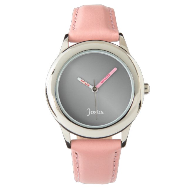名前をカスタムする銀勾配 腕時計 (正面)