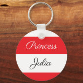 名前をカスタムする鎖 |キーパーソナライズされたチェーン キーホルダー (正面)