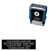 名前をカスタムする電子メールアドレスの色の自動手書きスタンプ セルフインキングスタンプ (インサイチュ)