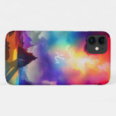 名前をカスタムする電話ケース、モダン抽象芸術 Case-Mate iPhoneケース (裏面(横))