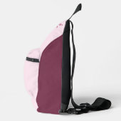 名前をカスタムする飛んでいる豚 スリングバッグ (右)