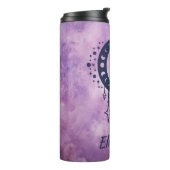 名前をカスタムする魚座〔占星術の〕十二宮図標識 タンブラー (回転左)