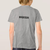 名前をカスタムする魚 トライブレンドＴシャツ (裏面)