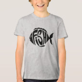 名前をカスタムする魚 トライブレンドＴシャツ (正面)