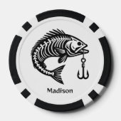 名前をカスタムする魚 ポーカーチップ (裏面)