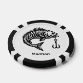 名前をカスタムする魚 ポーカーチップ (シングル)