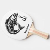 名前をカスタムする魚 卓球ラケット (横)