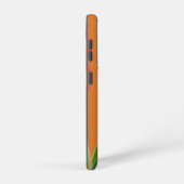 名前をカスタムする鮮やかオレンジチューリップ花写真 SAMSUNG GALAXYケース (右側面)