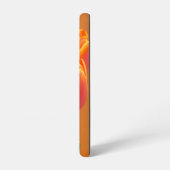 名前をカスタムする鮮やかオレンジチューリップ花写真 SAMSUNG GALAXYケース (左側面)