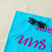 名前をカスタムする鮮やかカラフル夏ビーチタオル ビーチタオル (インサイチュ)