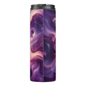 名前をカスタムする鮮やかパープル注絵を描流効果 タンブラー (裏面)