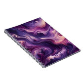 名前をカスタムする鮮やかパープル注絵を描流効果 ノートブック (右側)