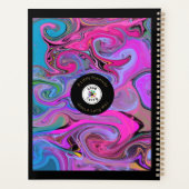 名前をカスタムする鮮やかリキッドアートプランナー プランナー手帳 (裏面)