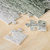 名前をカスタムする鹿パズルギフト ジグソーパズル (側面)