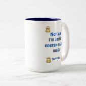 名前をカスタムする10代の若者非遅延エネル救ギーのモード ツートーンマグカップ (正面右)
