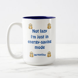 名前をカスタムする10代の若者非遅延エネル救ギーのモード ツートーンマグカップ