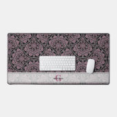 名前をカスタムする1920sダスキーバラフローラ前頭曼荼羅 デスクマット (キーボード&マウス)