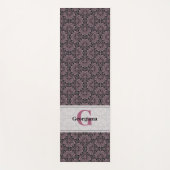 名前をカスタムする1920sダスキーバラフローラ前頭曼荼羅 ヨガマット (正面)