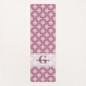 名前をカスタムする1920s放射ダッキーバラドットマンダラ ヨガマット (正面)