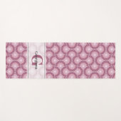 名前をカスタムする1920s放射ダッキーバラドットマンダラ ヨガマット (正面(横))