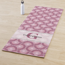 名前をカスタムする1920s放射ダッキーバラドットマンダラ ヨガマット