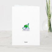 名前をカスタムする19th誕生日バタフライガーデンカード カード (裏面)