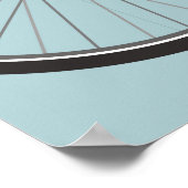 名前をカスタムする20x28付きヒップスター自転車ホイール ポスター (角)