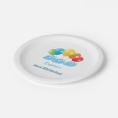 名前をカスタムする2ndバースデーボーイ紙プレート ペーパープレート (アングル)