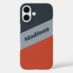 名前をカスタムする3色の電話ケース iPhone 16ケース