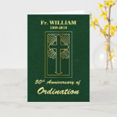 名前をカスタムする50周年 カード (黄色い花)