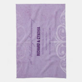 名前をカスタムする50結婚周年 キッチンタオル (縦)