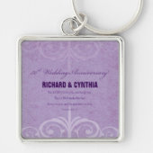 名前をカスタムする50結婚周年 キーホルダー (正面)