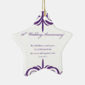名前をカスタムする50結婚周年 セラミックオーナメント (右)