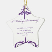 名前をカスタムする50結婚周年 セラミックオーナメント (左)