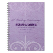 名前をカスタムする50結婚周年 ノートブック (正面)