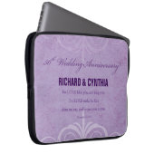 名前をカスタムする50結婚周年 ラップトップスリーブ (正面右)