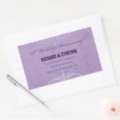 名前をカスタムする50結婚周年 長方形シール (封筒)