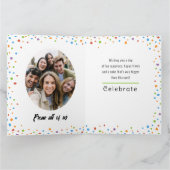 名前をカスタムする60番目の誕生日カード カード (内部)