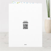 名前をカスタムする60番目の誕生日カード カード (裏面)