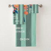 名前をカスタムする9月誕生フラワータオルセット バスタオルセット (インサイチュ)